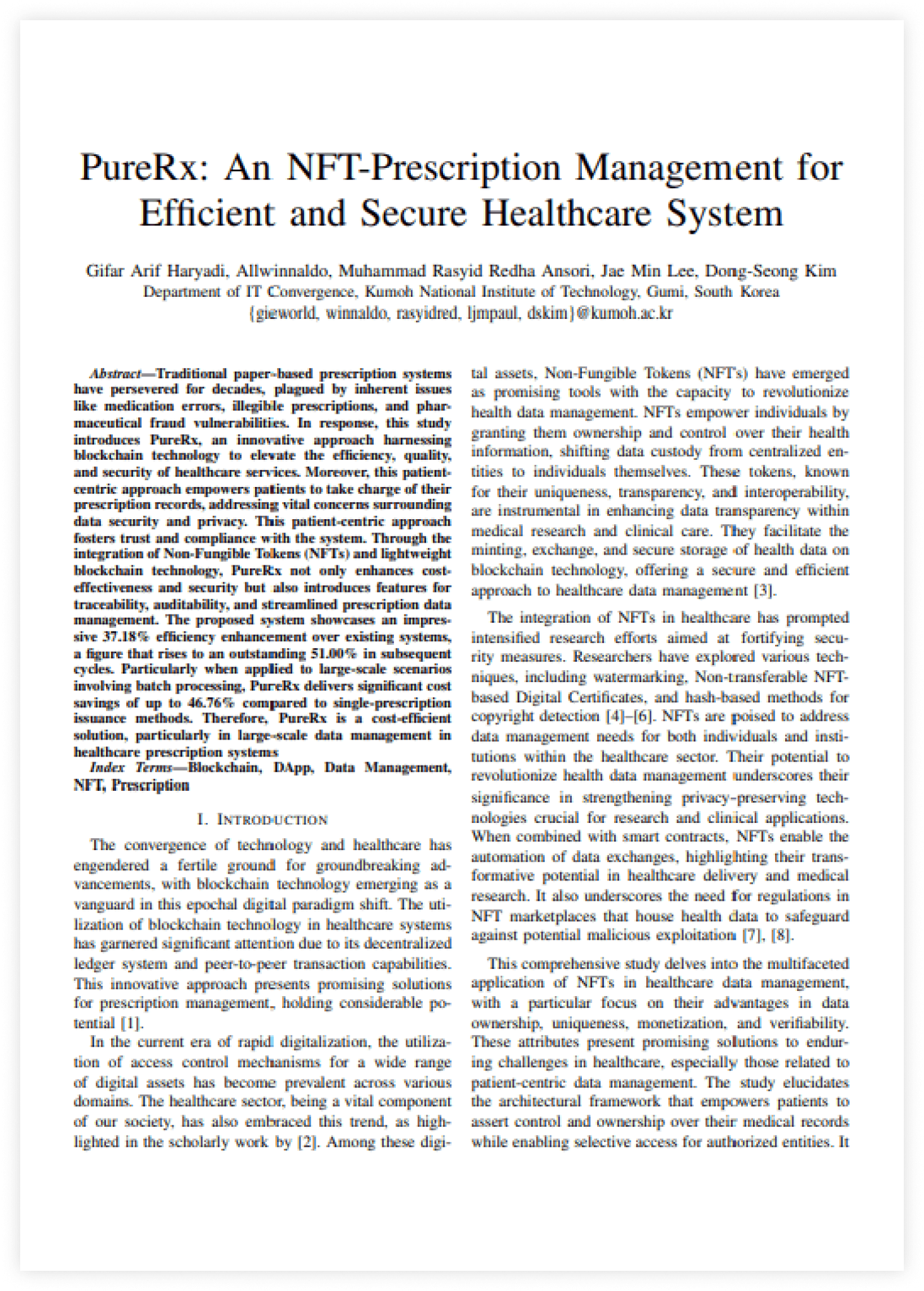 PureRx: Healthcare System