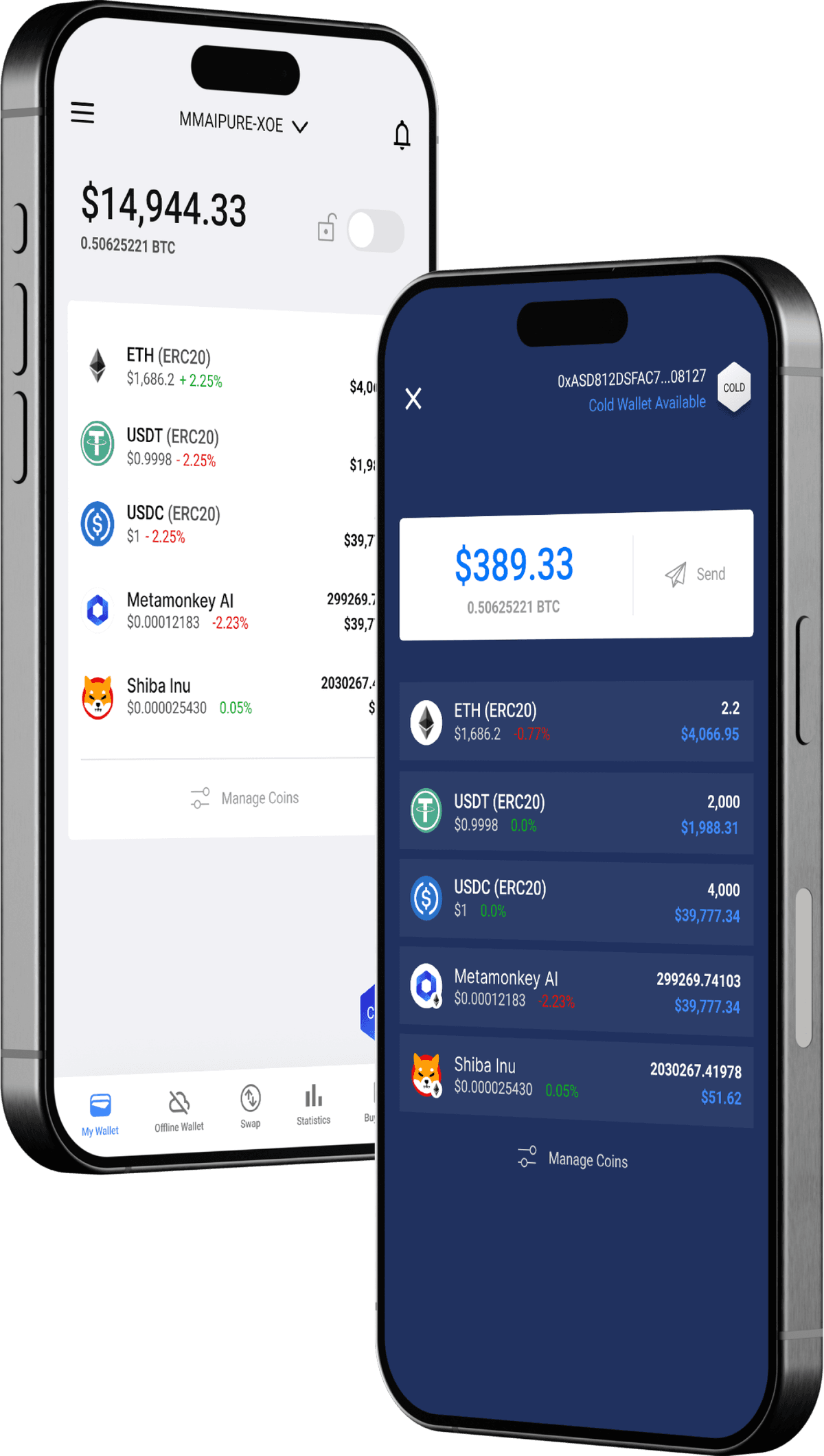 Pure Wallet Interface